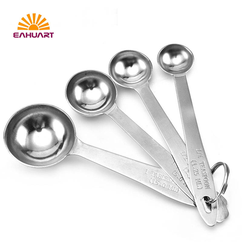 Factory Direct Sale Coffee Measuring Spoon Set with Keyring