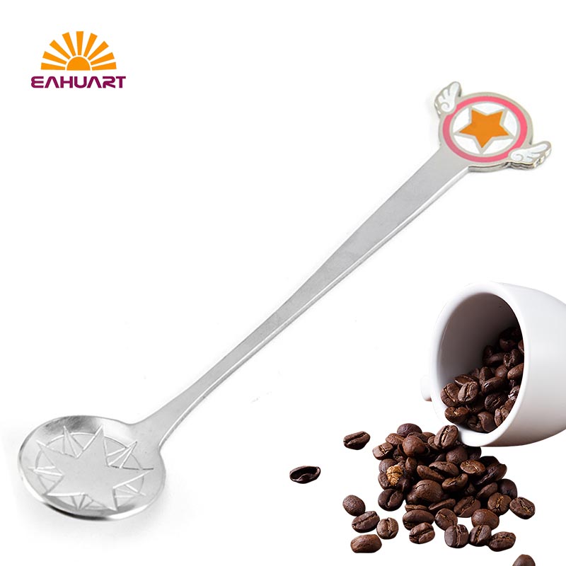 Creative Star Pattern Coffee Spoon with Custom Brand Logo