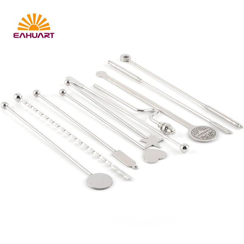 Multi-Style Stainless Steel Drink Stirring Sticks – Bar Tool