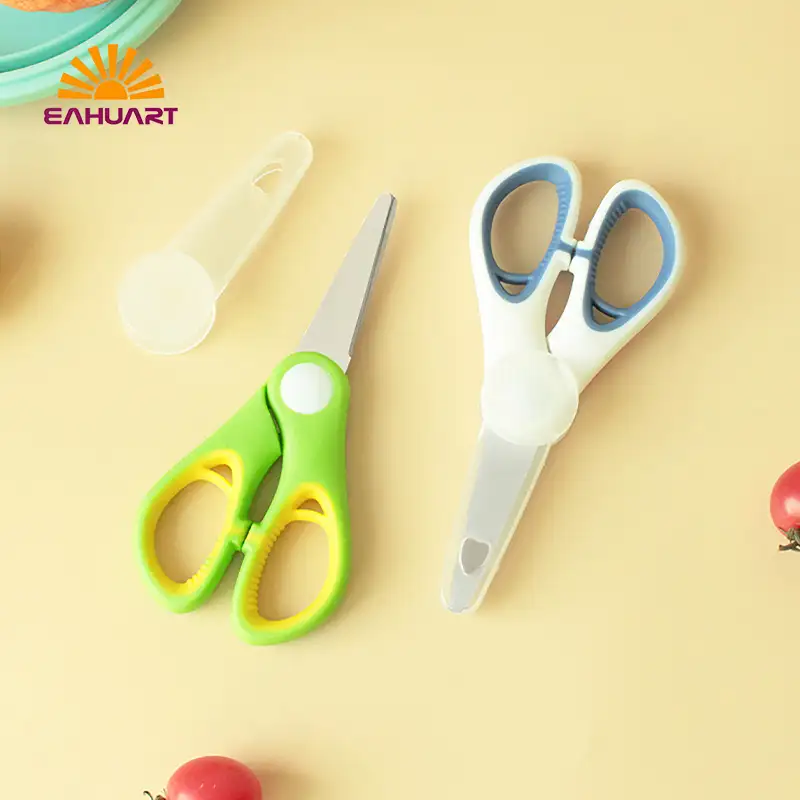 Premium Food-grade Baby Food Scissors with Plastic Case